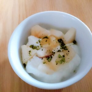 ～青汁と蜂蜜で味わう～りんごヨーグルト